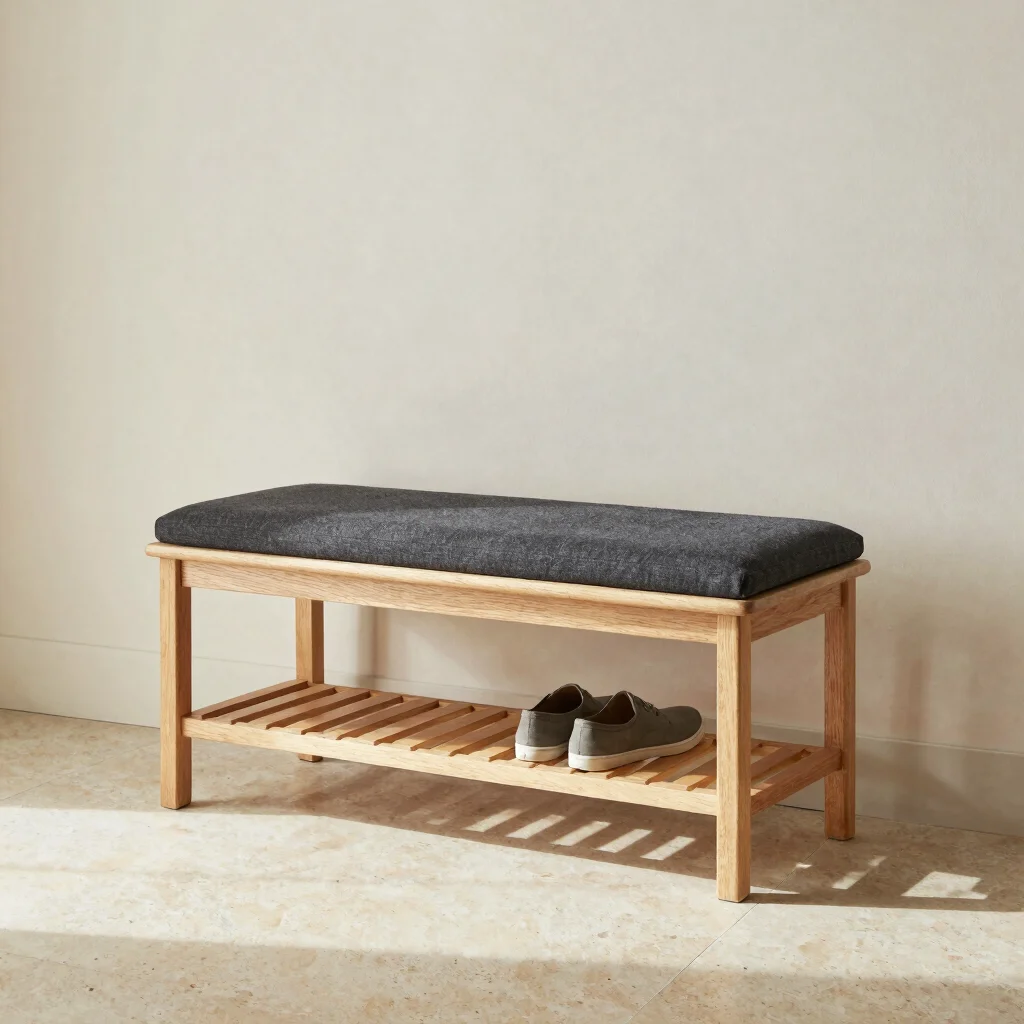Oak Hallway Bench
